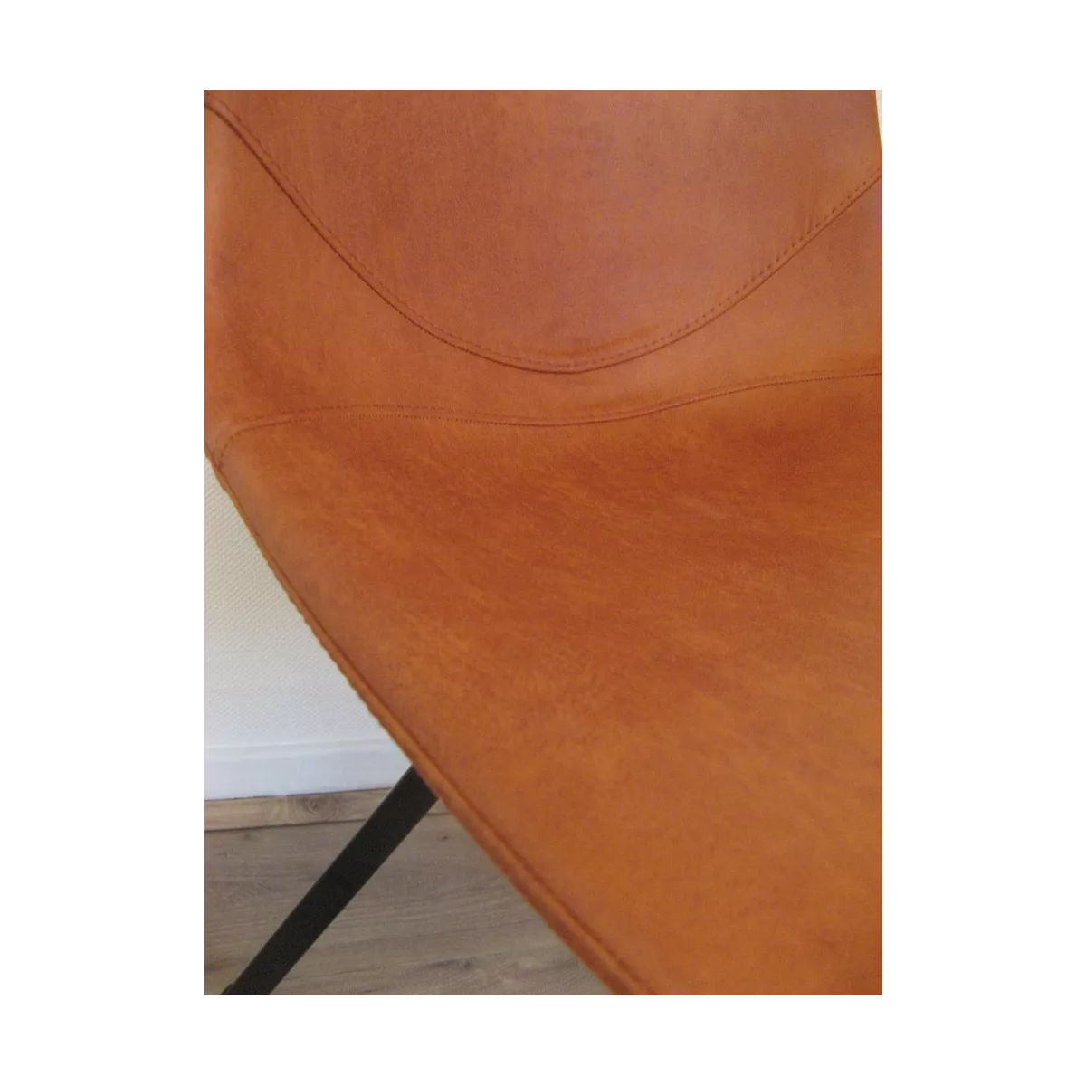 Chaise Happy Simili Terracotta