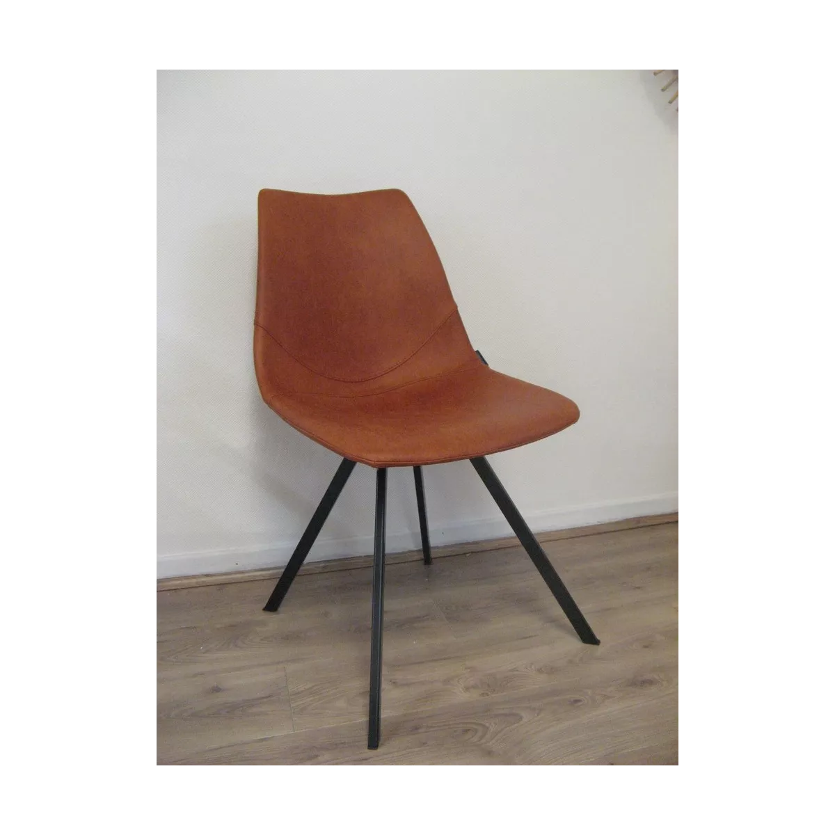 Chaise Happy Simili Terracotta