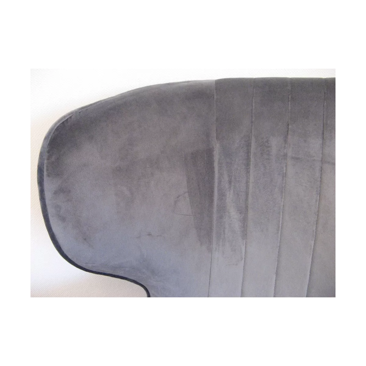 Fauteuil Calvi Velours Gris