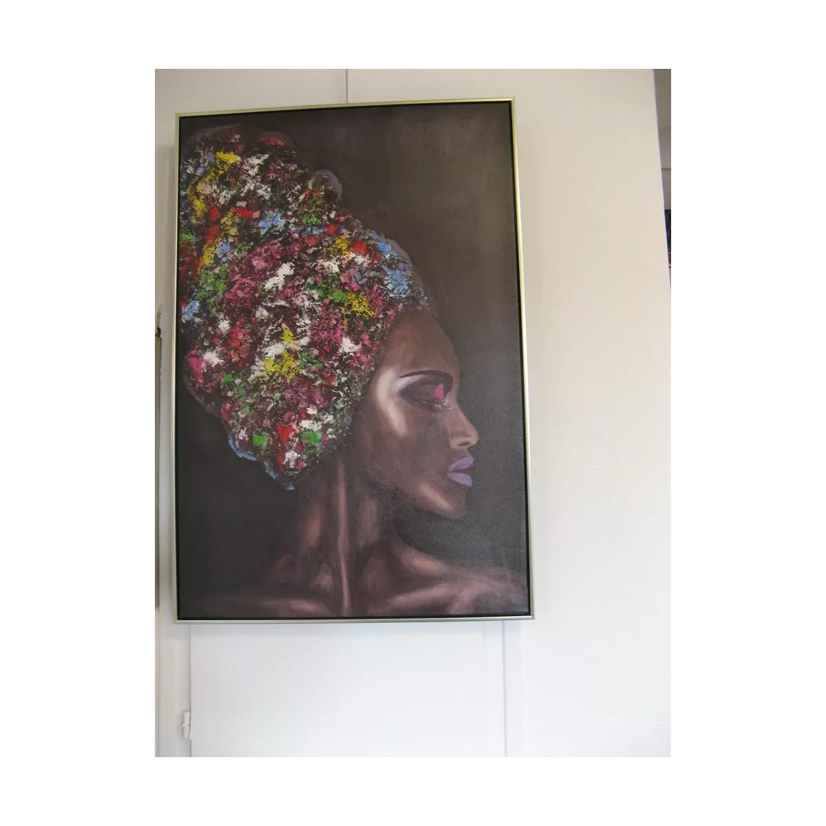 Tableau Portrait Femme Africaine 60x90