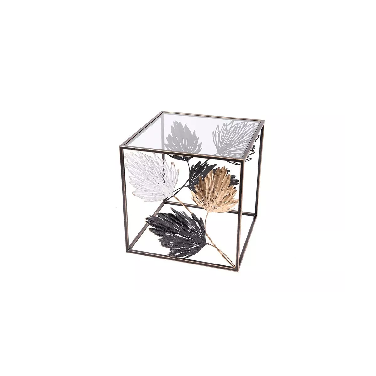 Table Basse Feuilles D'Automne 50x50