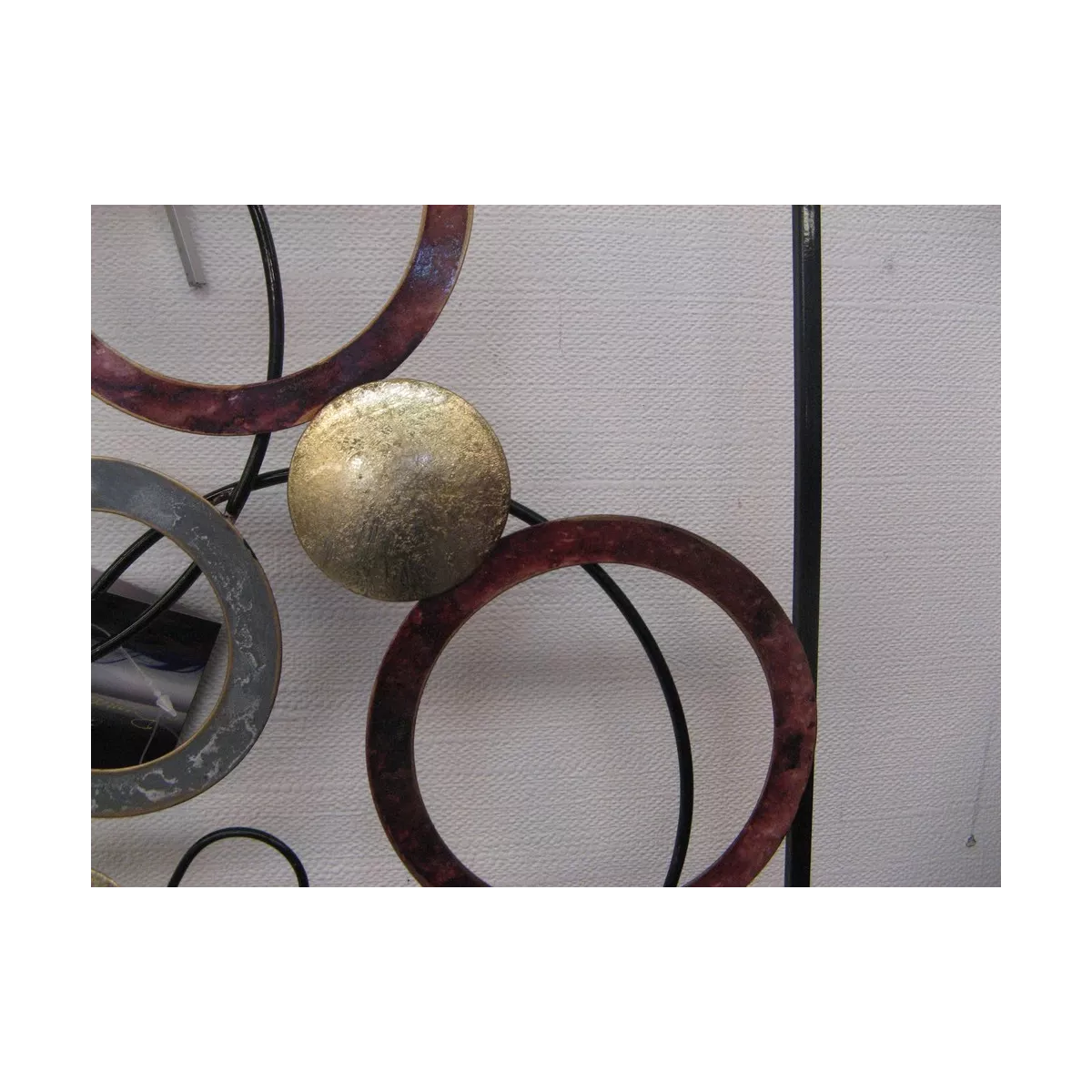 Décoration Visage rouge et Gris
