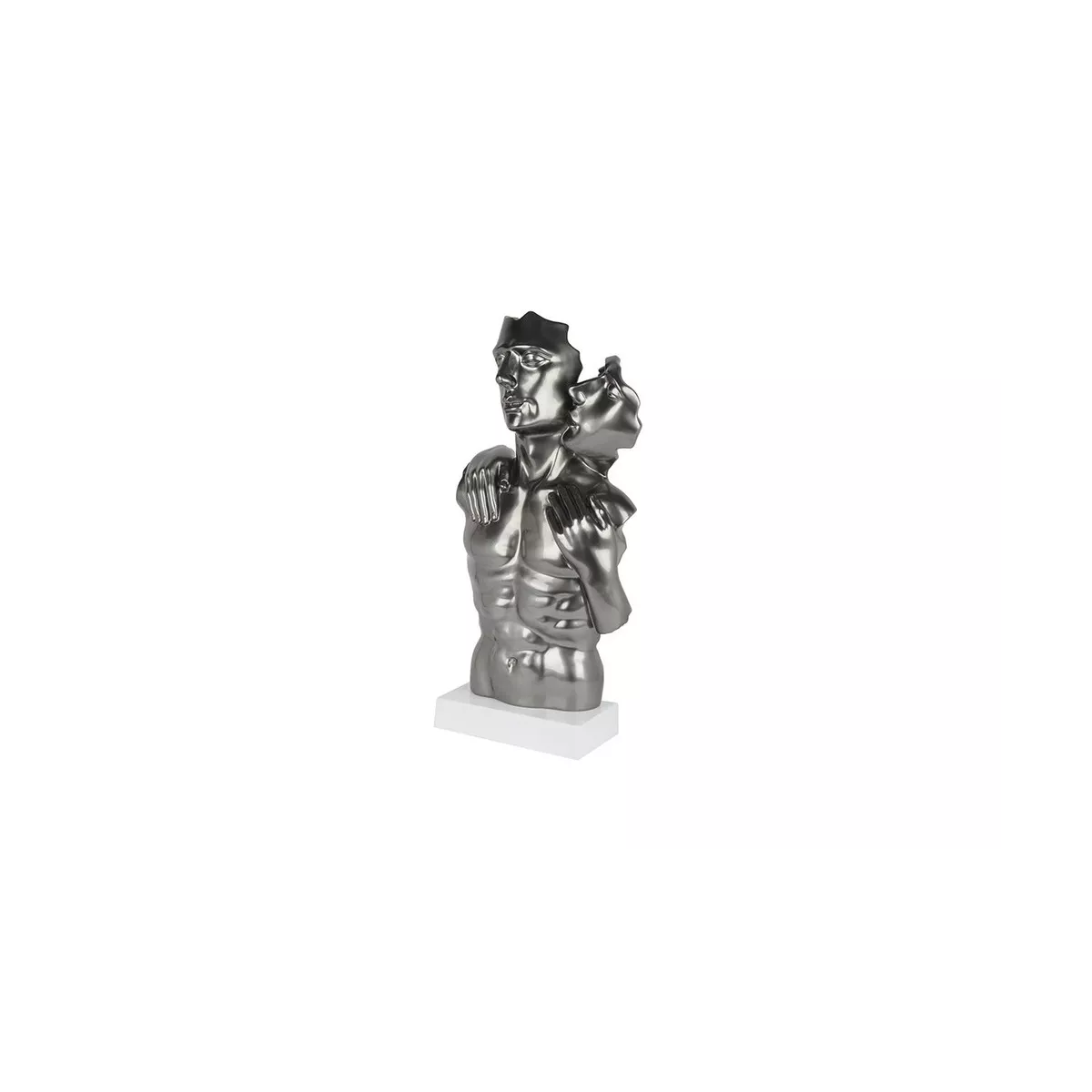Statue Couple Gris