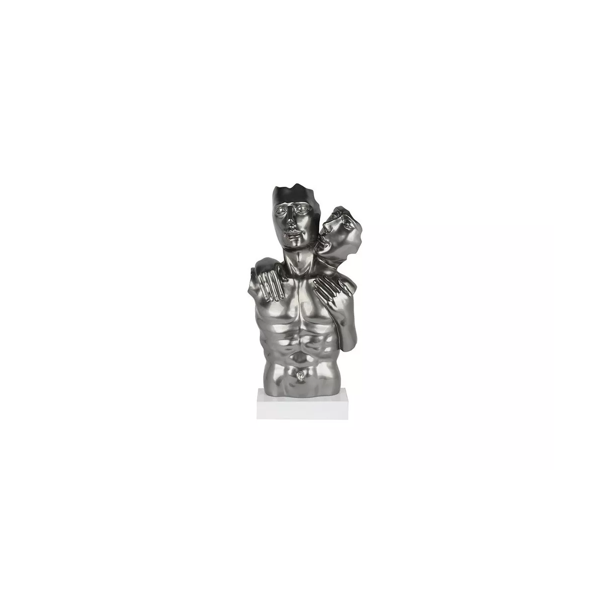 Statue Couple Gris