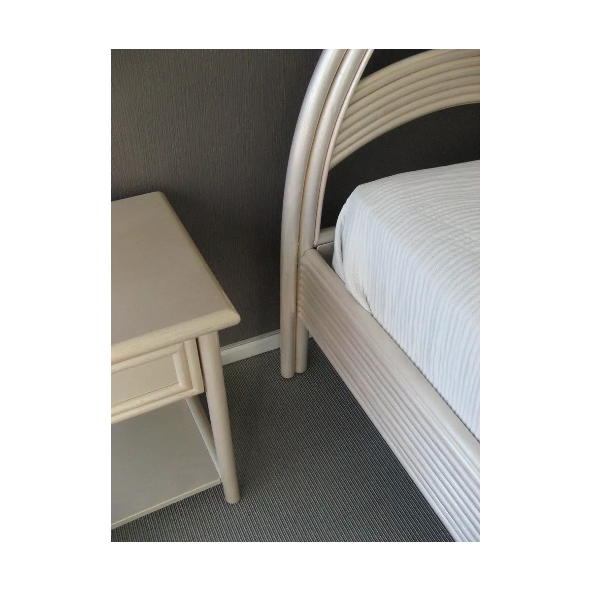 Lit Palmette avec Arc Nacre