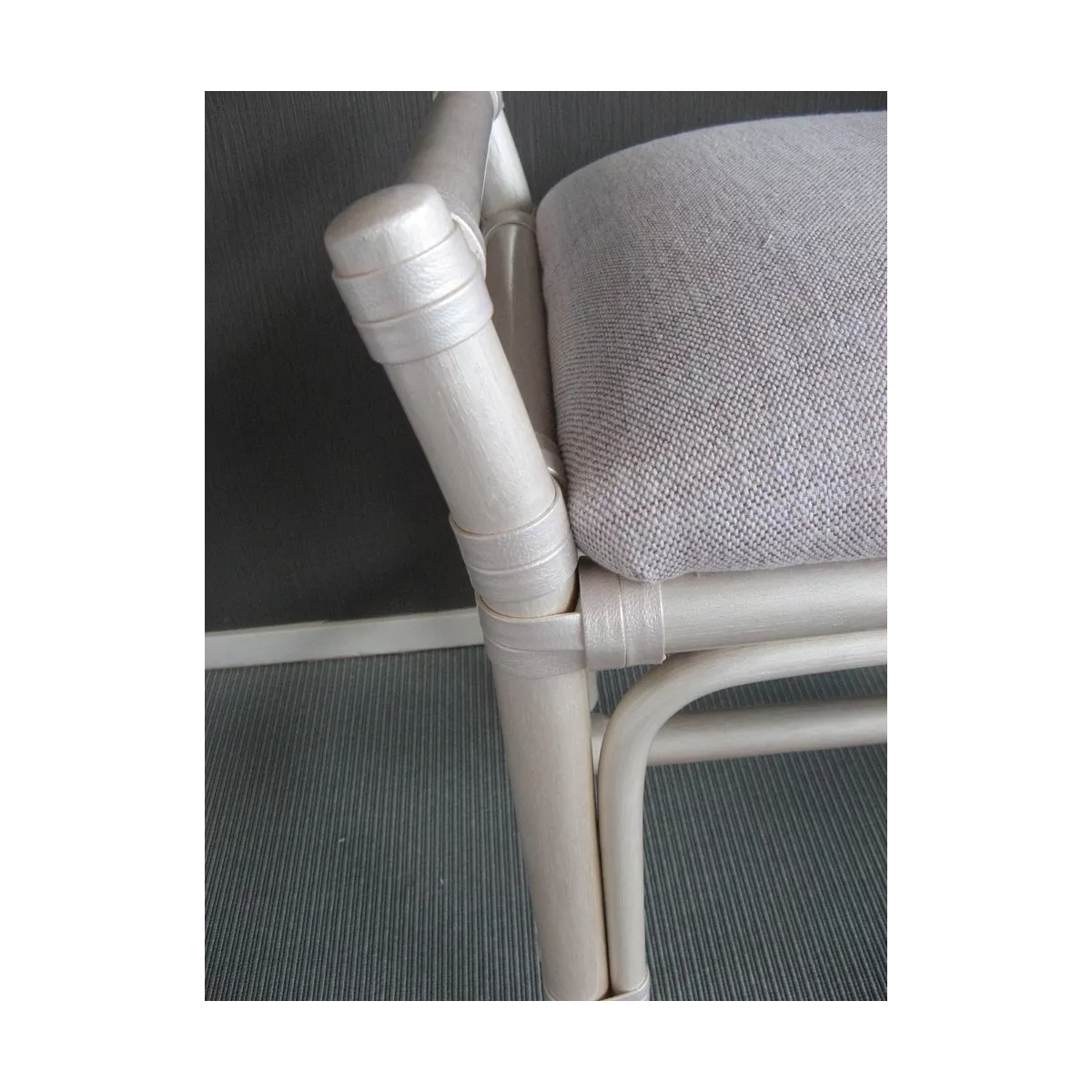 Tabouret Rotin Delos Nacre