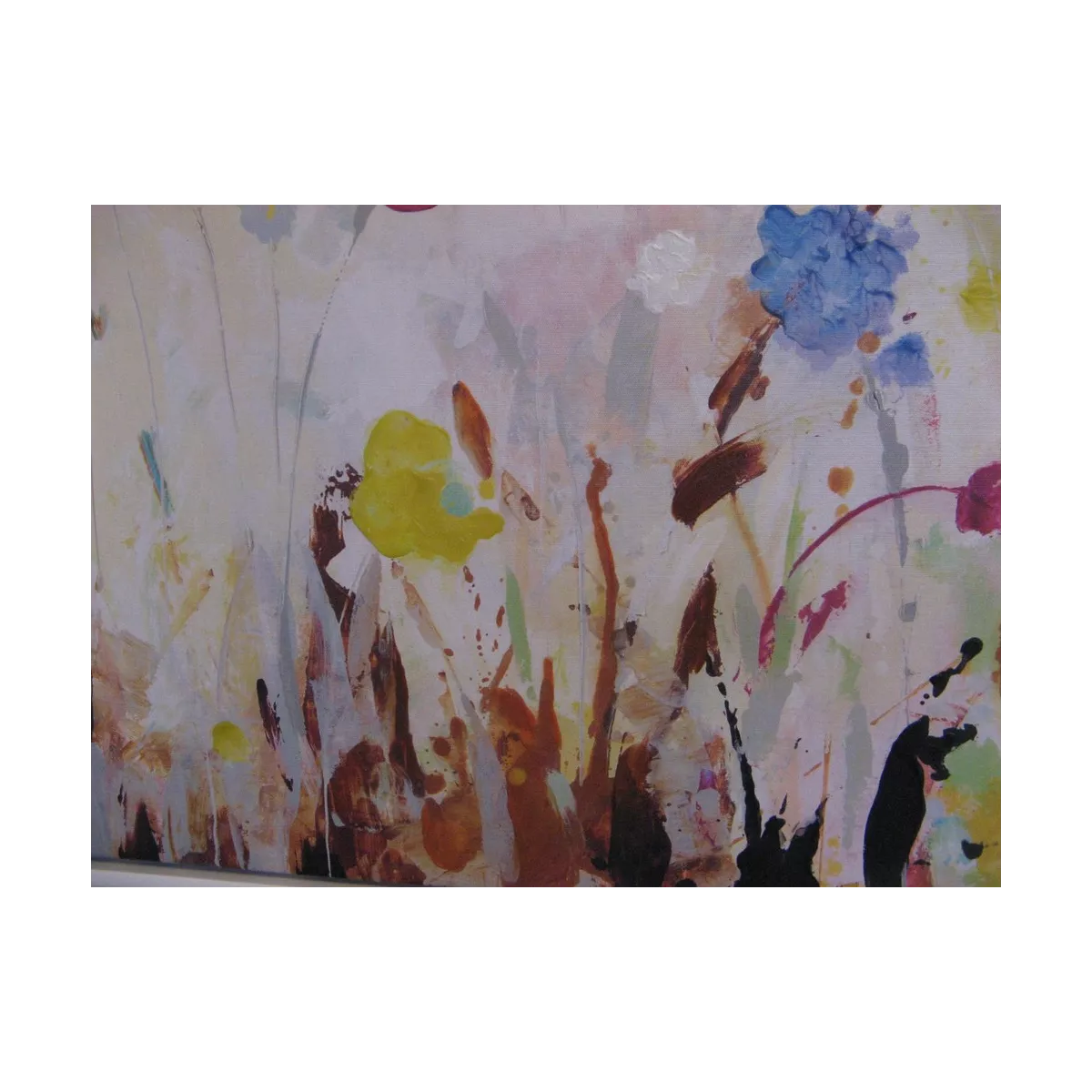 Tableau Fleurs des champs 70x70