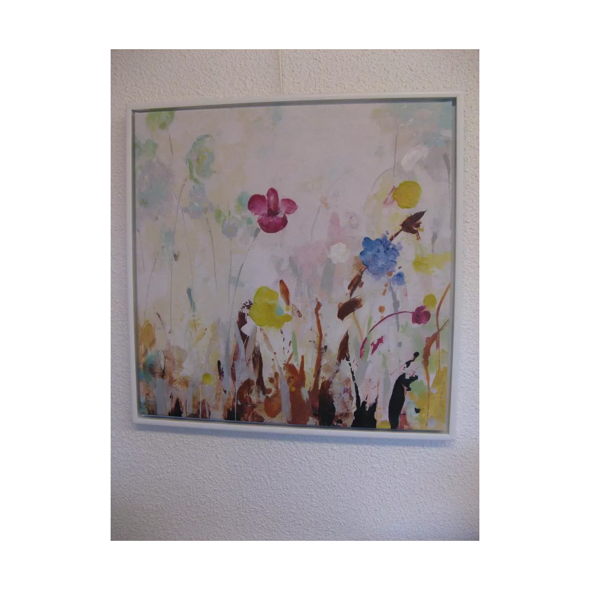 Tableau Fleurs des champs 70x70