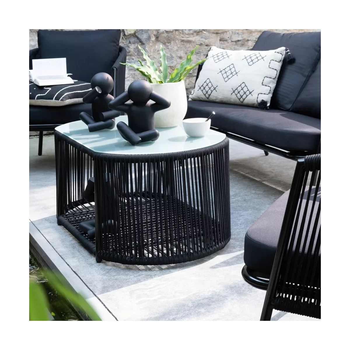Petit Maurice Parler Noir H.25cm