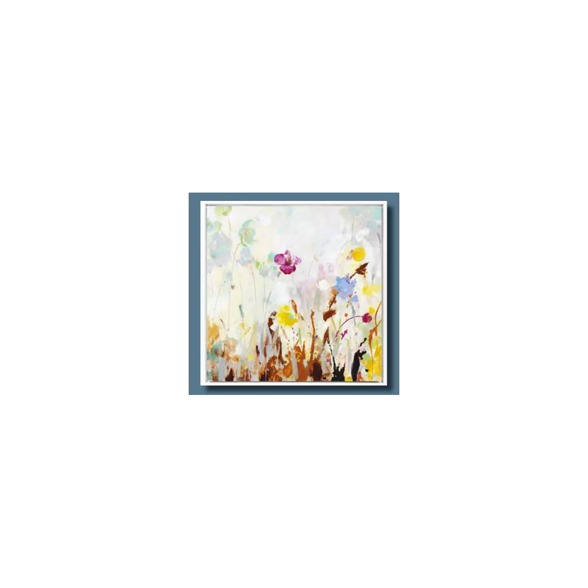 Tableau Fleurs des champs 70x70