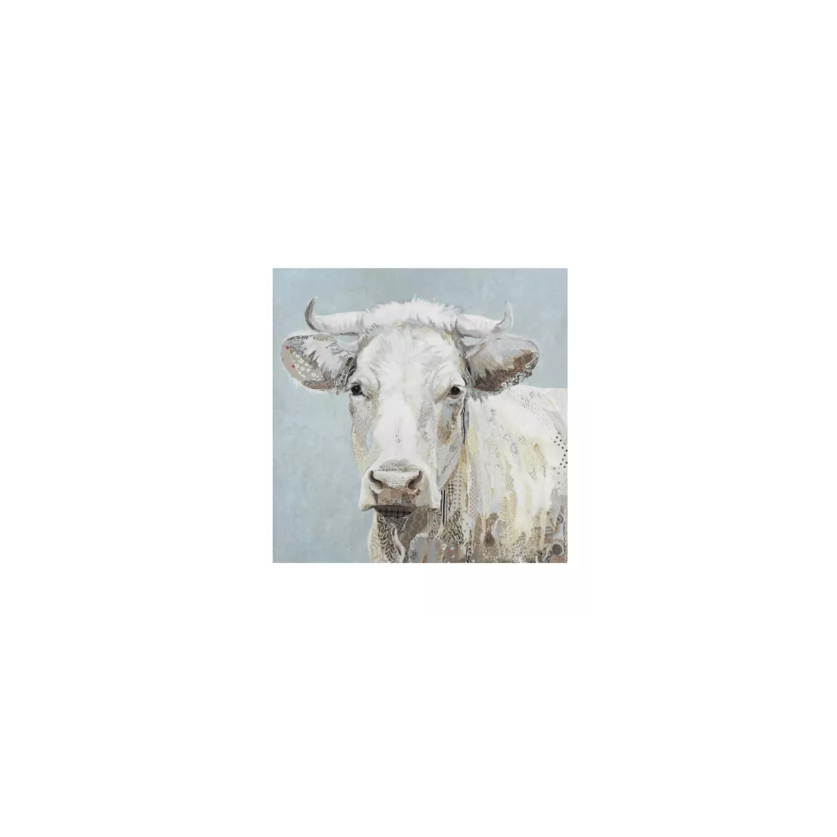Tableau Vache blanche