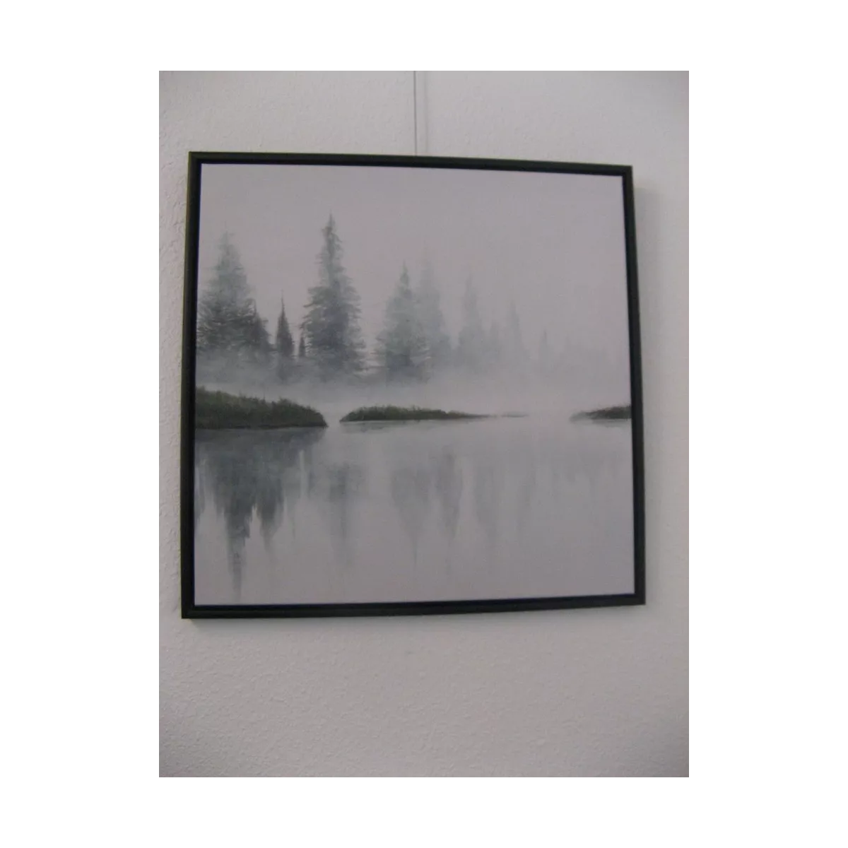 Tableau Lac dans la Brume 80x80