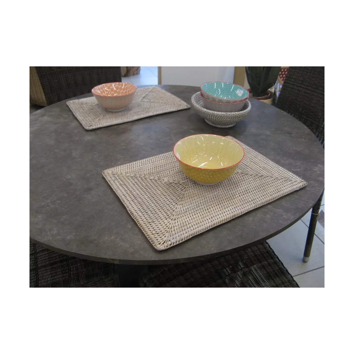 Set de table en rotin Blanchi 40x30