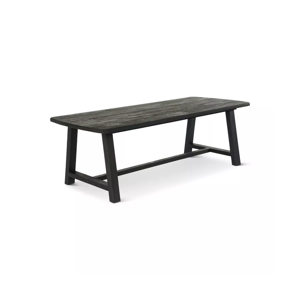 Table basse Teck Outdoor Anais 130x70cm Noir