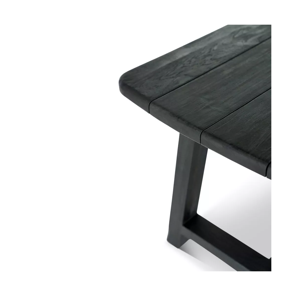 Table basse Teck Outdoor Anais 130x70cm Noir