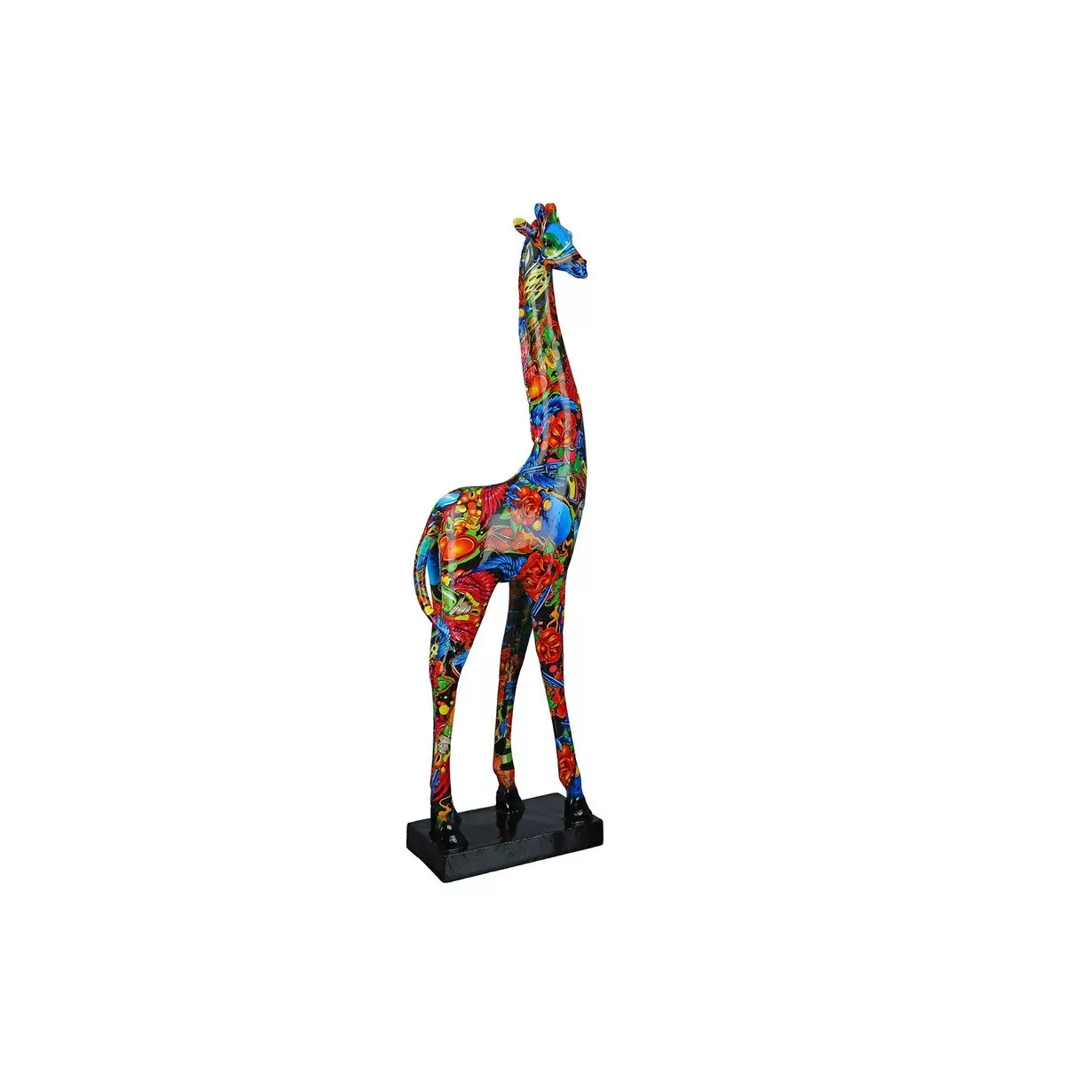 Sculpture Giraffe Twist Pop Art H.48cm