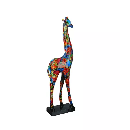 Sculpture Giraffe Twist Pop Art H.48cm