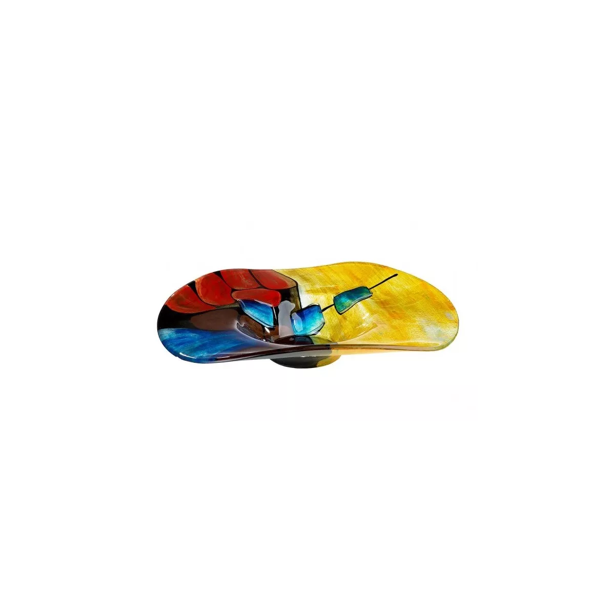 Coupe en verre Vulcano Ronde 50x50