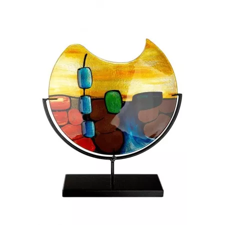 Vase Vulcano Pâte de verre H.30 cm