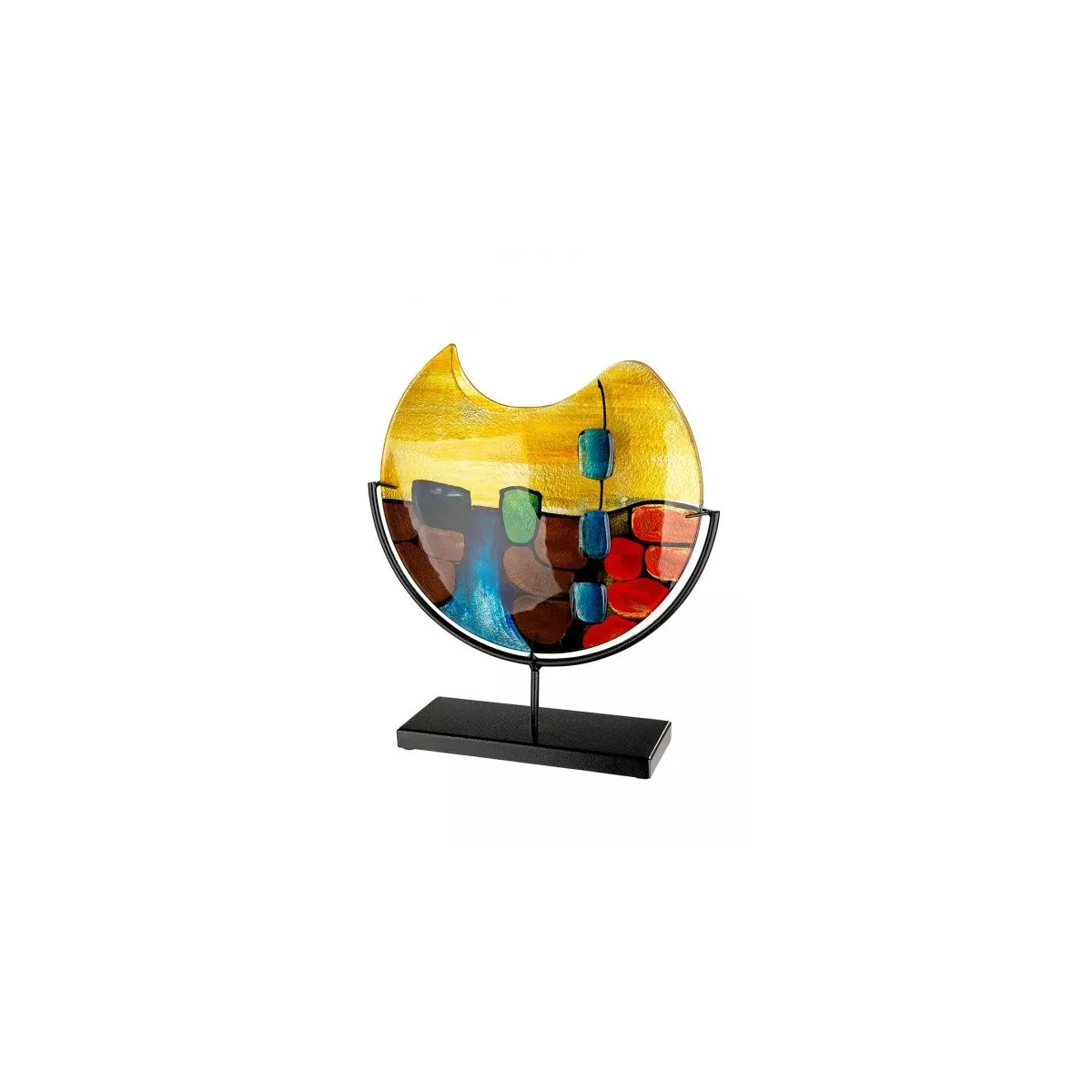 Vase Vulcano Pâte de verre H.30 cm