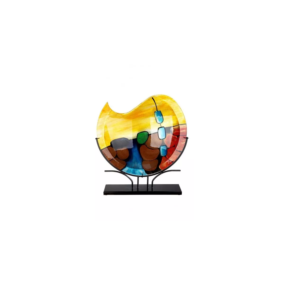 Vase Vulcano Pâte de verre H.50 cm