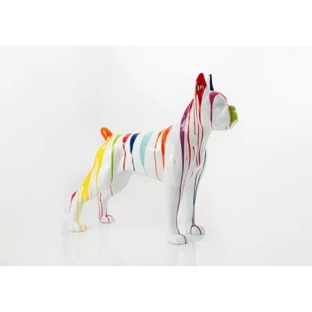 Statue Chien Boxer Trash 110 cm