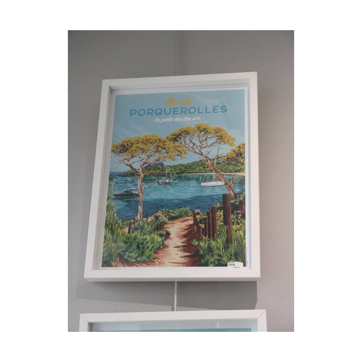Tableau Poster Porquerolles 30x40