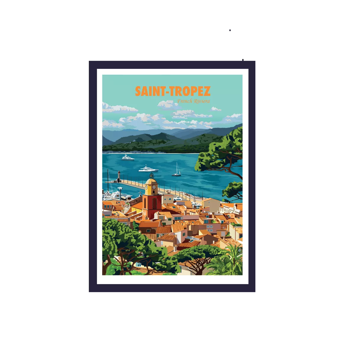 Tableau Poster St Tropez 30x40