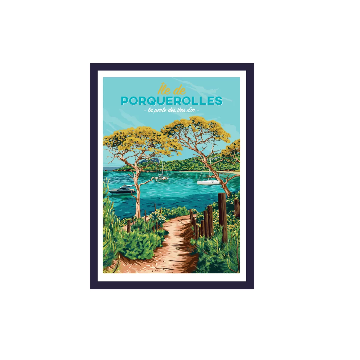 Tableau Poster Porquerolles 30x40