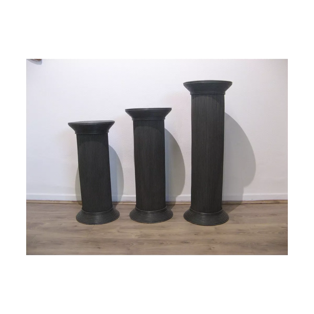 Colonne Romaine en Rotin H.76 cm Titan