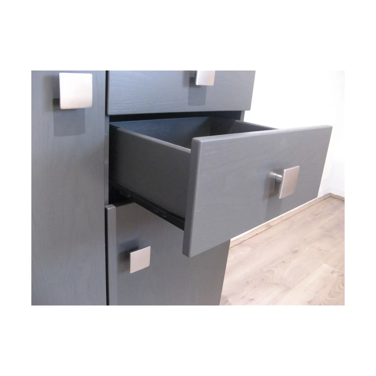 Meuble Naxos 84x37 : 2 Portes et 2 Tiroirs Titan