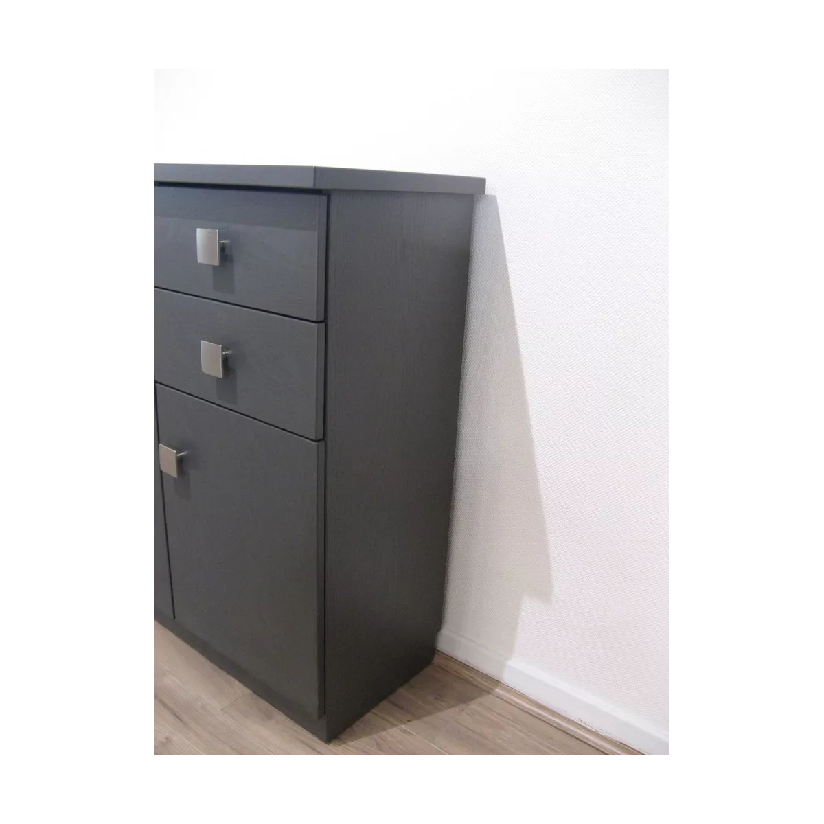 Meuble Naxos 84x37 : 2 Portes et 2 Tiroirs Titan