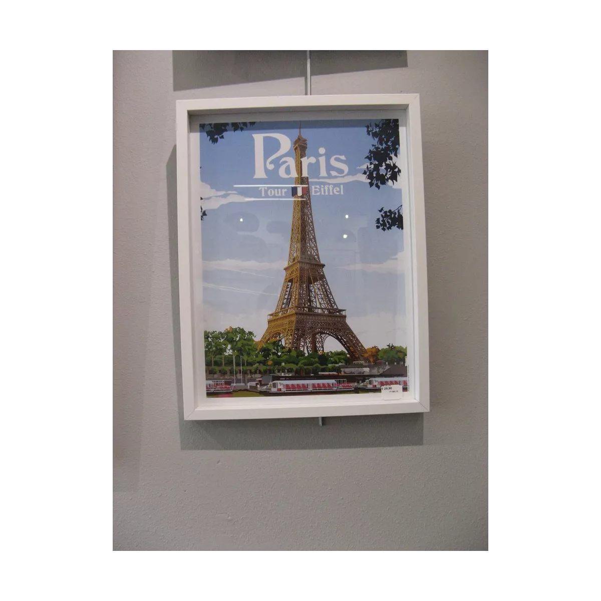 Tableau Poster Paris 30x40