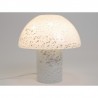 Lampe Champignon en Verre Blanc