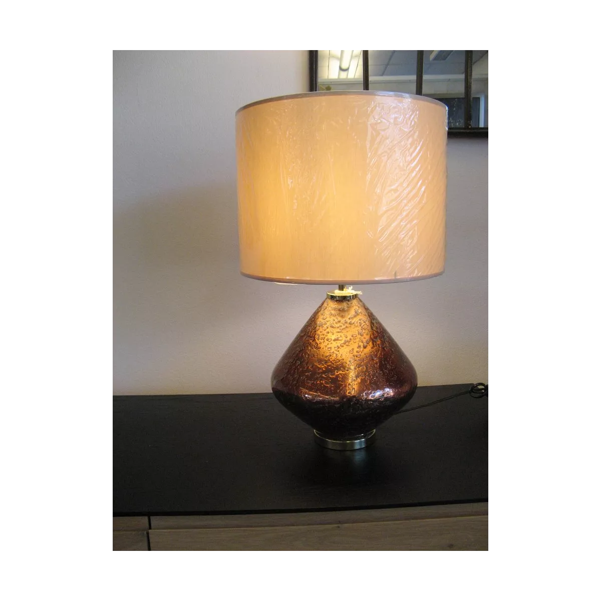 Lampe Allure Verre cuivre 32x53