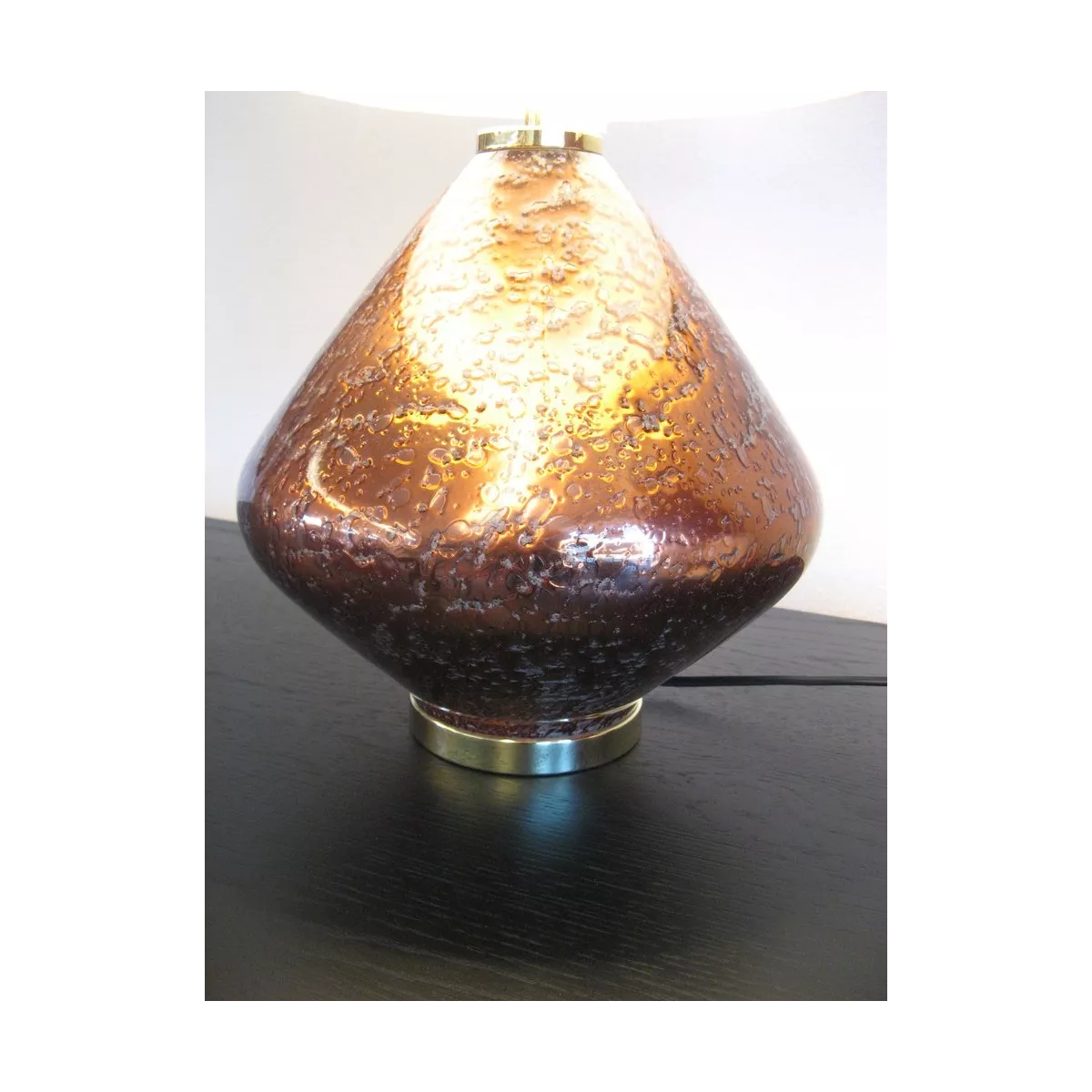 Lampe Allure Verre cuivre 32x53
