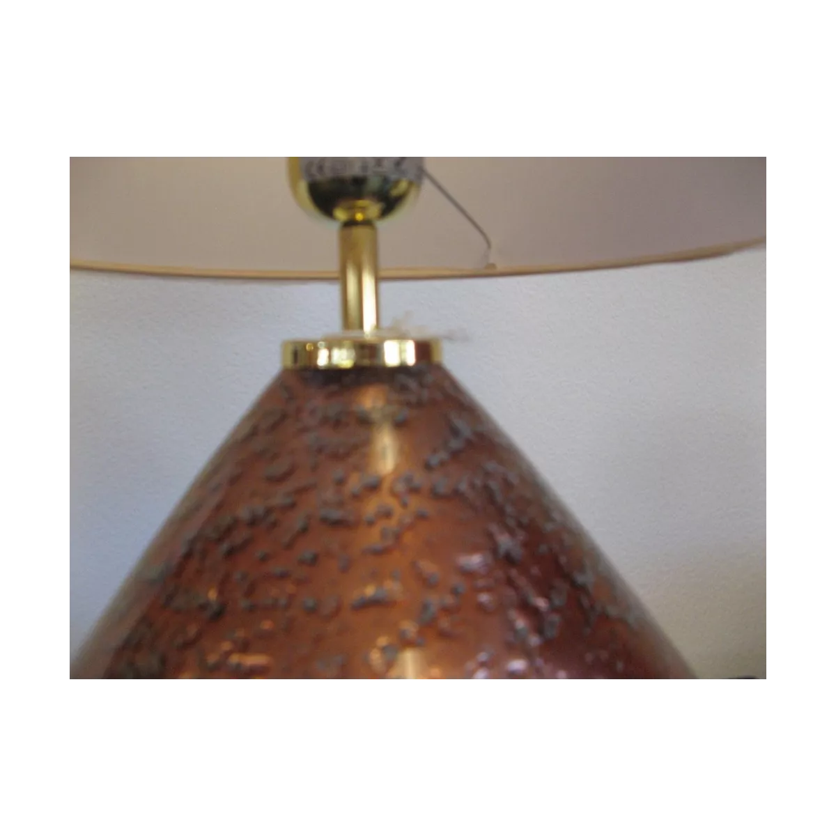 Lampe Allure Verre cuivre 32x53