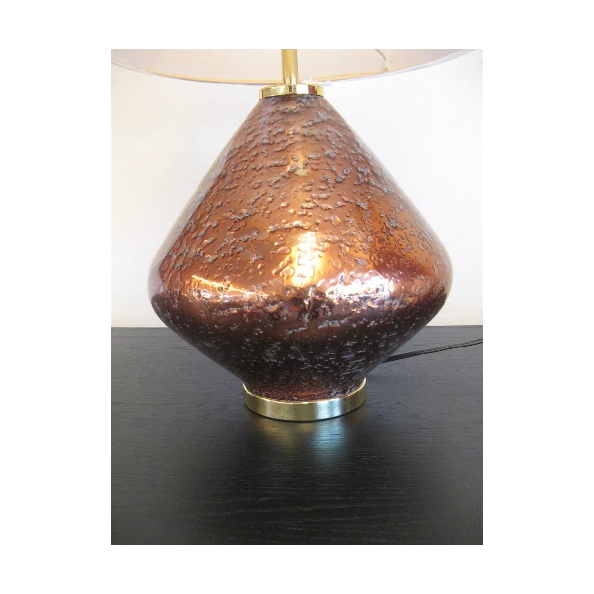 Lampe Allure Verre cuivre 32x53