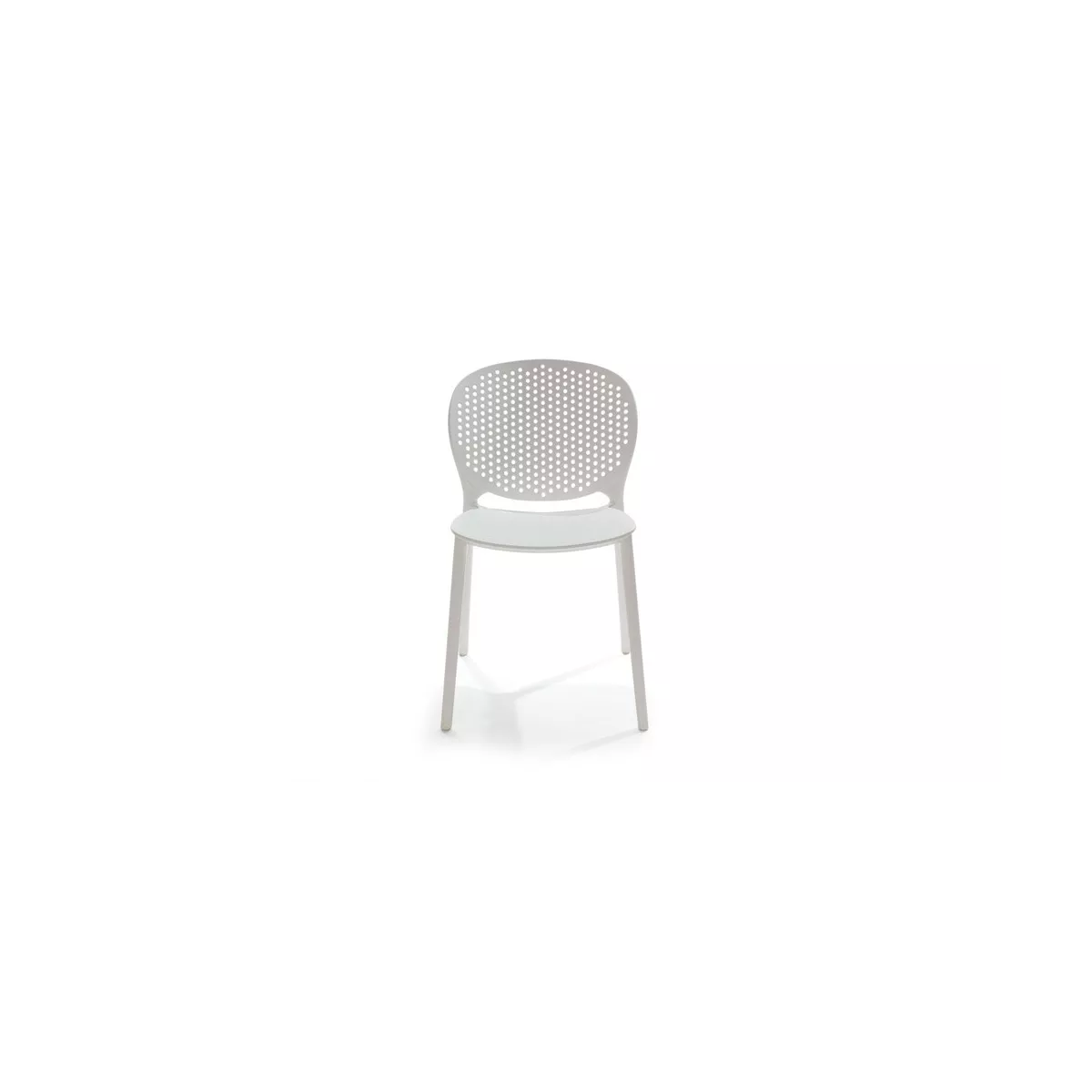 Chaise  Malta en Résine Blanche