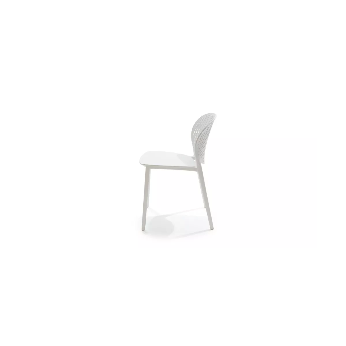 Chaise  Malta en Résine Blanche