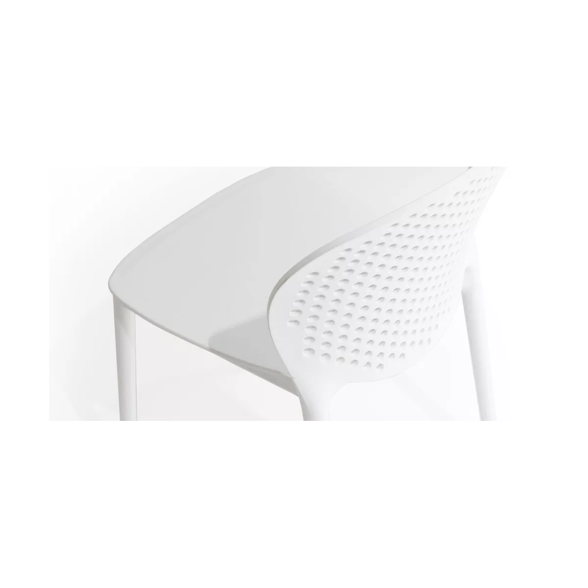 Chaise  Malta en Résine Blanche