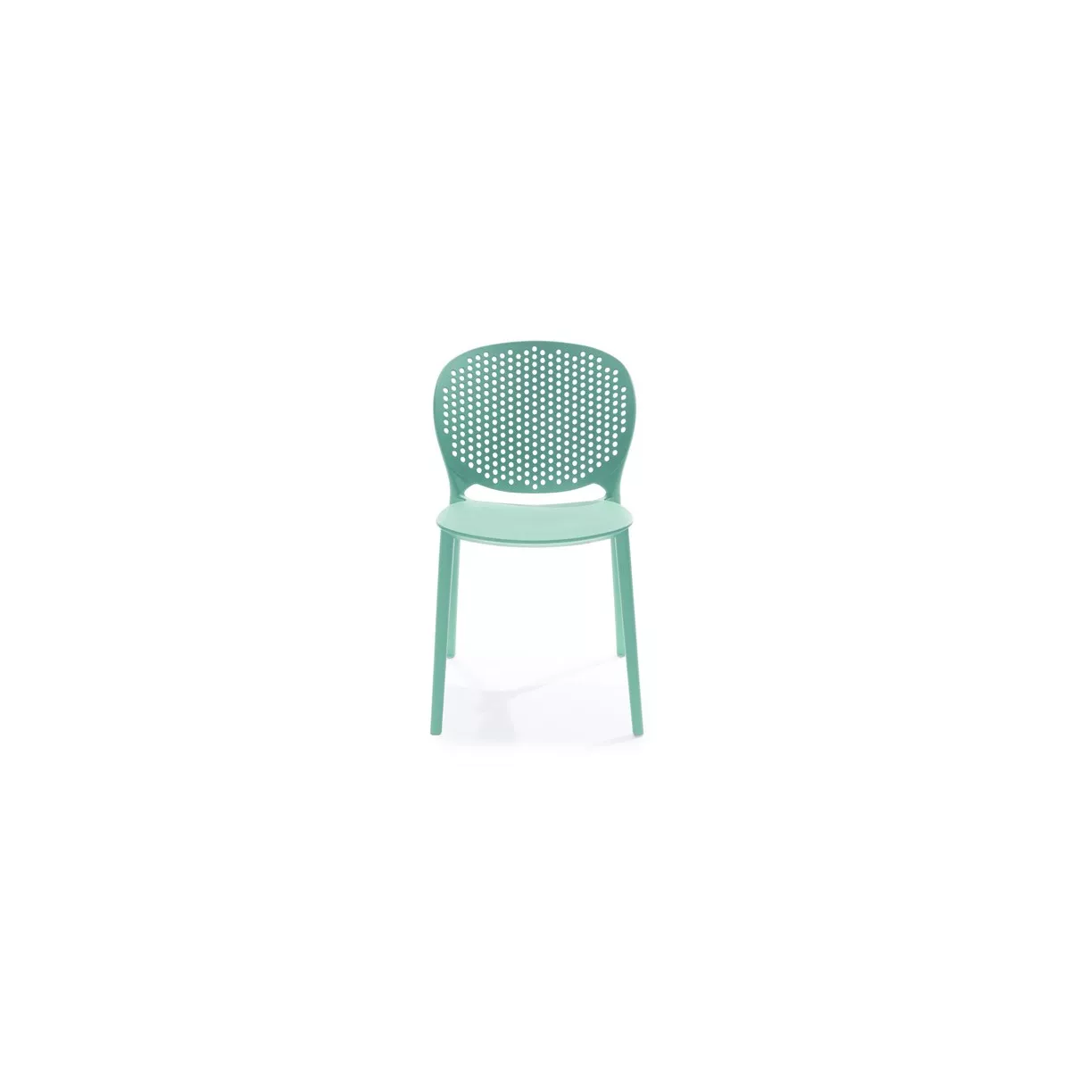 Chaise  Malta en Résine Vert