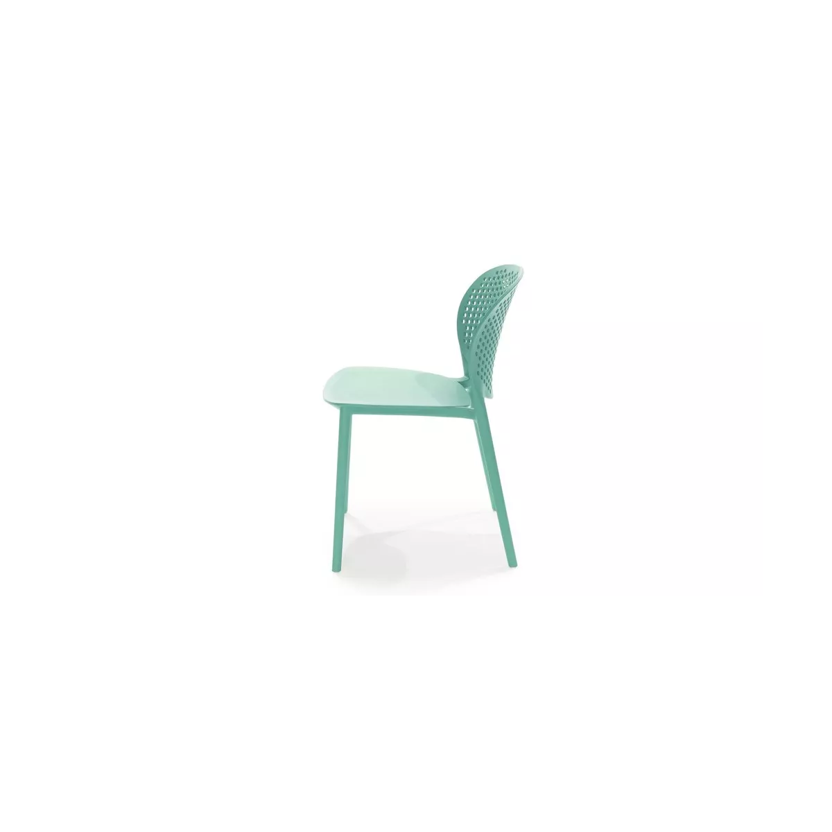 Chaise  Malta en Résine Vert