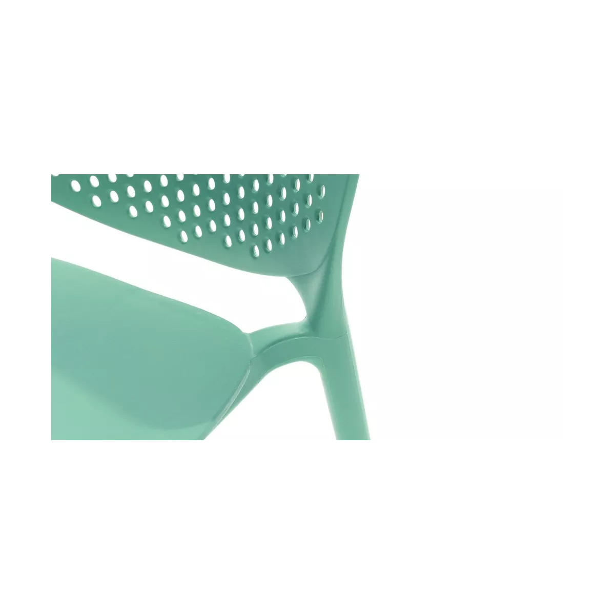 Chaise  Malta en Résine Vert