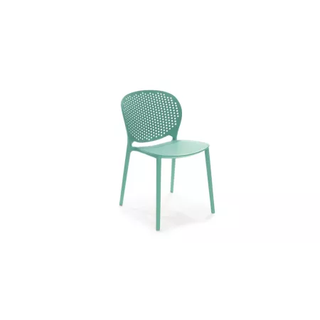 Chaise  Malta en Résine Vert