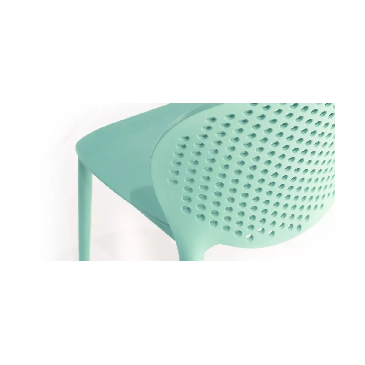 Chaise  Malta en Résine Vert