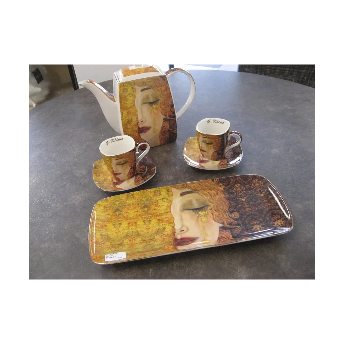 Théière/Cafetière Klimt Larme d'or