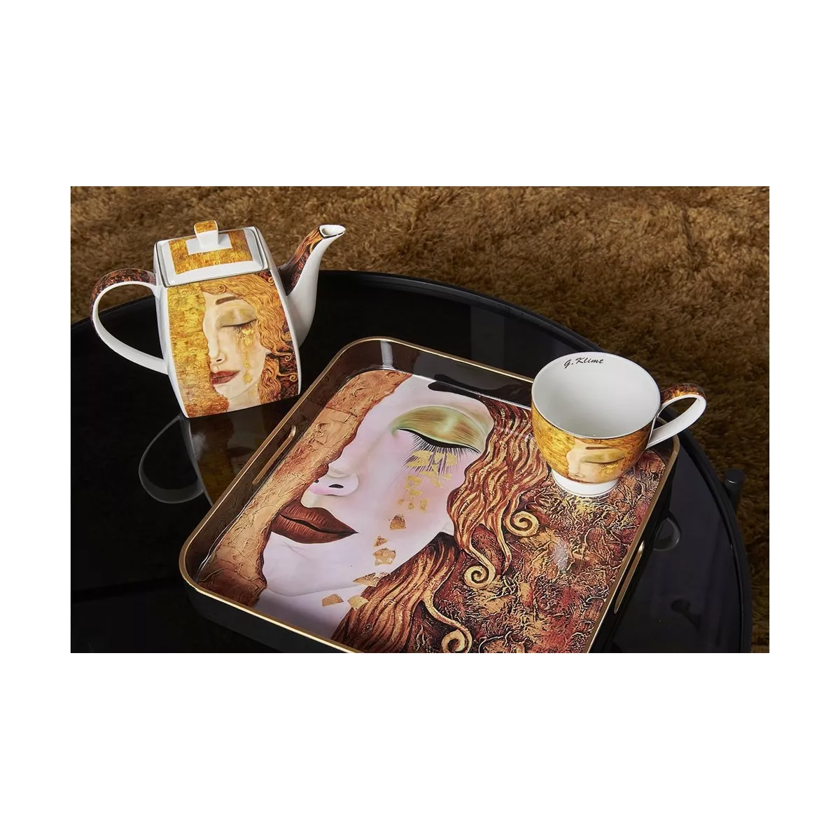 Théière/Cafetière Klimt Larme d'or