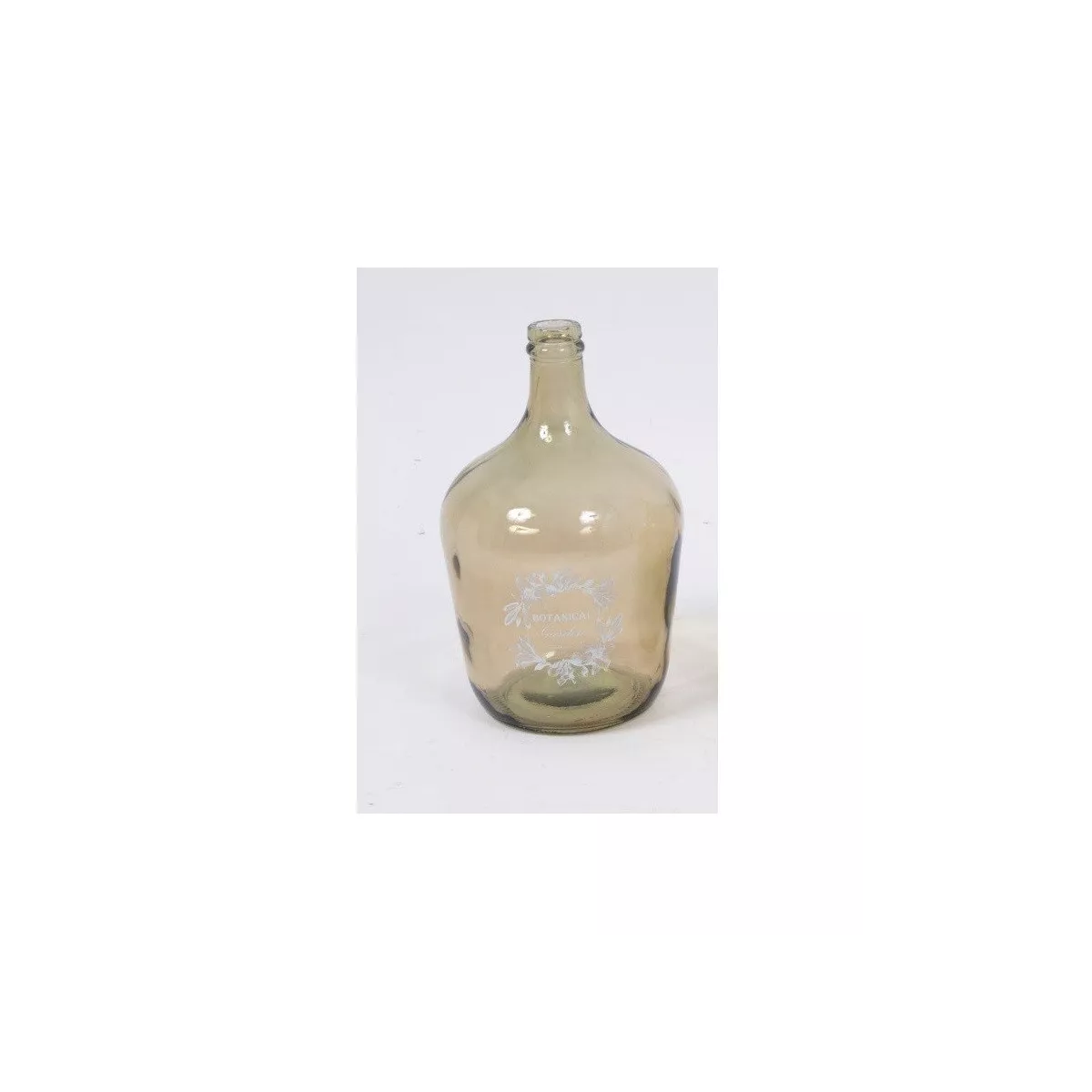 Vase Dame Jeanne Verre Ambre H.18