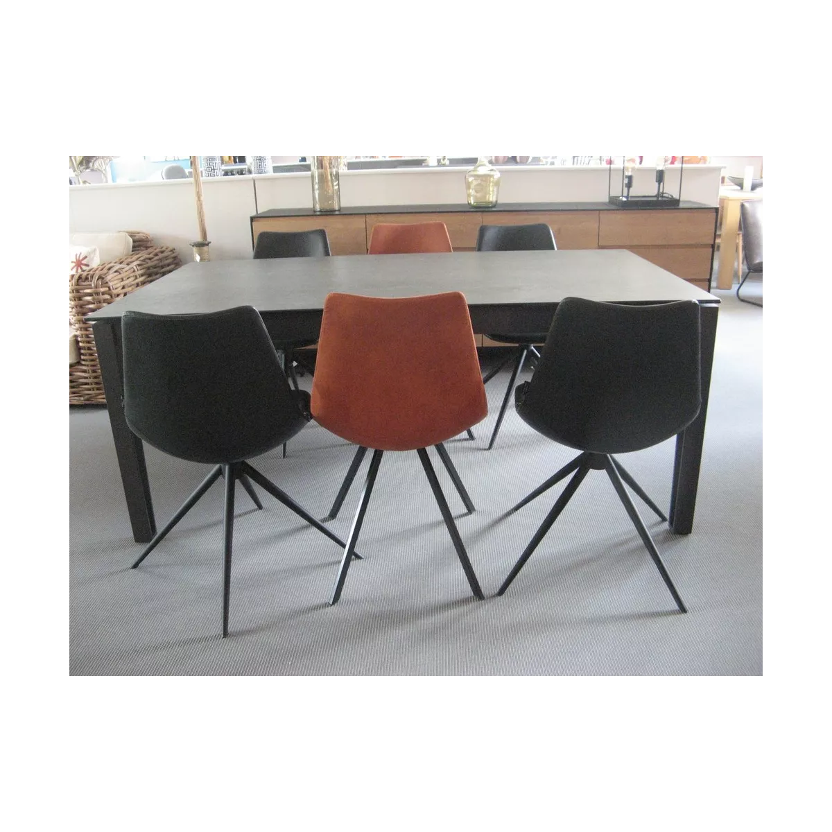 Table Osaka 180cm en Céramique Iron Grey